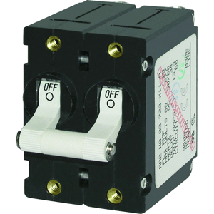 Blue Sea Circuit Breaker 15A, White Double Pole 7235