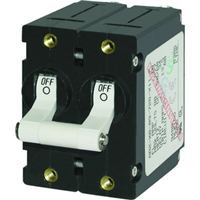 Blue Sea Circuit Breaker 40A, White Double Pole 7240