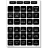 Blue Sea 4218 Square Format Label Set for Battery Management Panels, 30