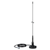 Shakespeare VHF 19" 5218 Black Stainless Steel Whip Antenna, Magnetic Mount