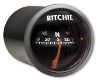 Ritchie X-21BB Compass, Dash Mount, Black/Black