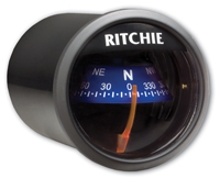Ritchie X-21BU Compass, Dash Mount, Black/Blue