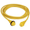 Marinco 30A PowerCord PLUS Cordset with Power-On LED, Yellow 50ft 199119