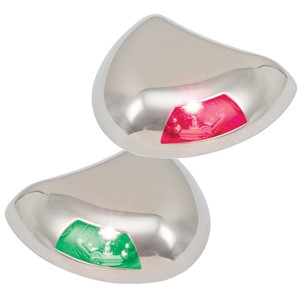 Perko Stealth Series LED Side Lights - Horizontal Mount - Red/Green 0616DP2STS