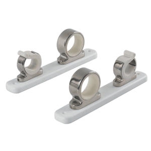 TACO 2-Rod Hanger with Poly Rack, Polished Stainless Steel F16-2751-1