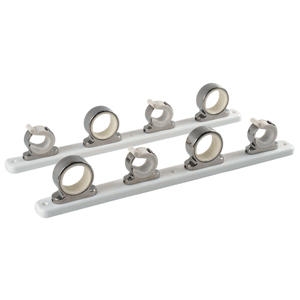 TACO 4-Rod Hanger with Poly Rack, Polished Stainless Steel F16-2752-1 