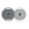 JENSEN MSX65R 6-1/2" High Performance Coaxial Speaker, (Pair) White/Silver Grills