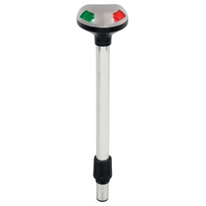 Perko Stealth Series LED Bi-Color 12" Pole Light - Small Threaded Collar - 2 Mile 1619DP2BLK