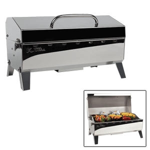 Kuuma Stow N' Go 160 Gas Grill, 13,000BTU with Regulator, Thermometer & Igniter