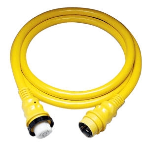 Marinco 50A 125V Shore Power Cable, 50', Yellow 6153SPP