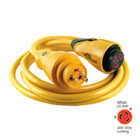 Marinco CS30-12 EEL 30A 125V Shore Power Cordset - 12' - Yellow CS30-12