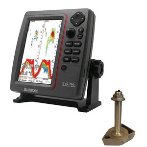 SITEX SVS-760 Dual Frequency Sounder 600W Kit with Bronze Thru-Hull Temp Transducer - 1700/50/200T-CX
