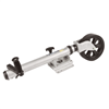 Fulton XLT 1500 lbs. Swing Away Bolt-On Jack with 12" Travel & 8" Poly Wheel, Sharkskin Finish