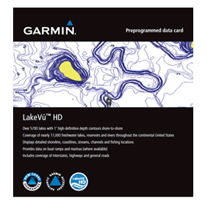 Garmin LakeVu HD - MicroSD/SD for GPSMAP Series, Montana & Oregon Handhelds 010-C1087-00