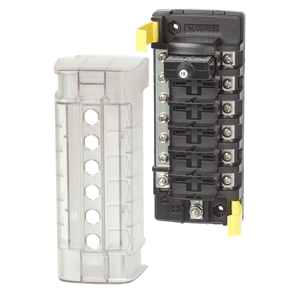 Blue Sea 5052 ST CLB Circuit Breaker Block - 6 Position with Negative Bus