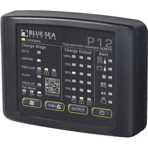 Blue Sea 7520 P12 LED Remote for Battery Chargers