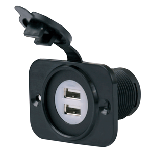 Marinco SeaLink Deluxe Dual USB Charger Receptacle 12VDUSB