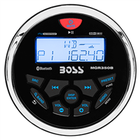 Boss Audio MGR350B Marine Gauge Style Radio - MP3/CD/AM/FM/RDS Receiver