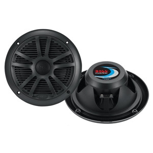 Boss Audio MR6B 6.5" Dual Cone Marine Coaxial Speaker (Pair), 180W, Black
