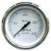 Faria Chesapeake White Stainless Steel 4" Tachometer, 4,000 RPM (Diesel, Mechanical Takeoff & Var Ratio Alt) 33842