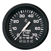 Faria Euro Black 4" Tachometer with Systemcheck Indicator, 7,000 RPM (Gas, Johnson/Evinrude Outboard) 32850
