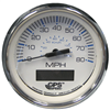 Faria Chesapeake White Stainless Steel 4" Speedometer - 80MPH (GPS)
