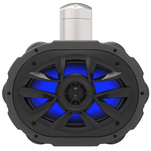 Boss Audio MRWT69RGB 6" x 9" Waketower Speaker with RGB LED Lights, Black