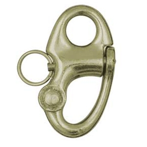 Ronstan Brass Snap Shackle - Fixed Bail - 59.3mm(2-5/16") Length