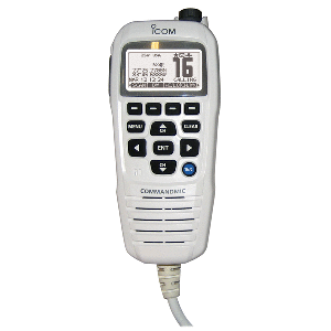 Icom HM195 CommandMic IV with White BlackLit LCD - Super White HM195GW 62 EXP
