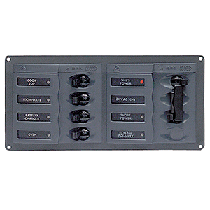 BEP AC Circuit Breaker Panel without Meters, 4 Way Panel 2 Mains - 110V