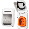 SmartPlug 50 Amp Non Metallic White Inlet - Boat & RV Side