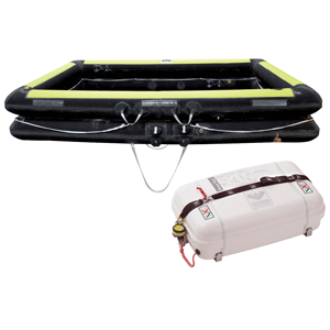 Viking USCG Approved IBA Life Raft 4 Person Low Profile Container L004IBA 015AGC ( No Cradle Included)
