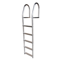 Dock Edge Fixed Eco, Weld Free Aluminum 5-Step Dock Ladder