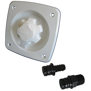 Jabsco Water Pressure Regulator - Flush Mount - White 44412-1045