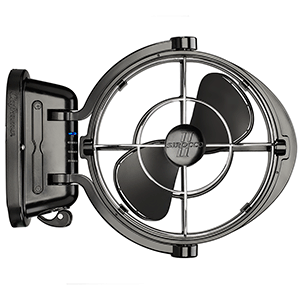 SEEKR Sirocco II 3-Speed 7" Gimbal Fan, Black, 12-24V