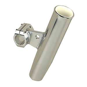 C.E. Smith Aluminum Clamp-On Rod Holder, Horizontal, 1.315" OD, Fits 1" Pipe