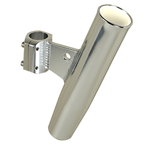 C.E. Smith Aluminum Clamp-On Rod Holder, Vertical, 1.66" OD, Fits 1-1/4" Pipe