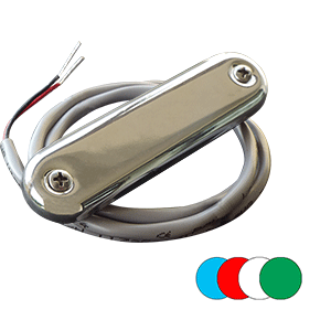 Shadow-Caster Courtesy Light with 2' Lead Wire - 316 Stainless Steel Cover - RGB Multi-Color - 4-Pack