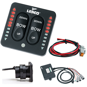 Lenco LED Indicator Two-Piece Tactile Switch Kit with Pigtail for Single Actuator Systems 15270-001