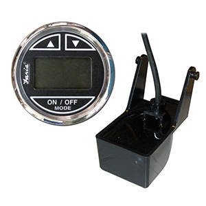 Faria Chesapeake Stainless Steel Black 2" Depth Sounder with Transom Mount Transducer