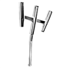 Tigress Triple Aluminum Kite Rod Holder - Bent Butt - Polished