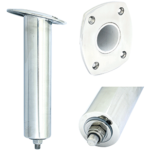 Tigress 4 Hole Swivel Rectangular Head Rod Holder - 15 deg - 10-1/2"