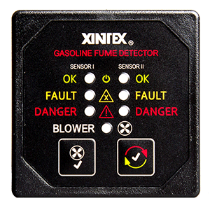 Xintex Gasoline Fume Detector & Blower Control with 2 Plastic Sensors