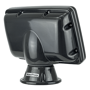 NavPod PP4408 PowerPod Pre-Cut for Simrad GO7 & B&G Vulcan 7, Carbon Black