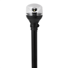 Attwood Light Armor Plug-In All-Around Light, 12" Black Pole, Black Horizontal Composite Base with Adapter