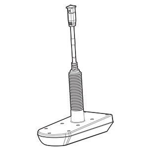 Humminbird XPTH 9 20 MSI T MEGA Plastic Thru-Hull Transducer