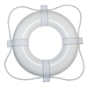 Taylor Made Foam Ring Buoy, 20", White with White Rope