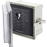 Blue Sea 3116 - SMS Panel Enclosure with ELCI (30A) and 3 Blanks - 120V