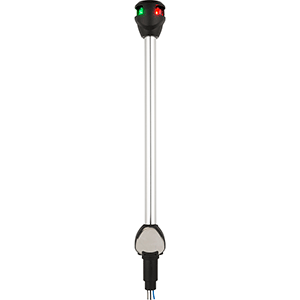Attwood LightArmor Bi-Color Navigation Pole Light with Task Light - Straight - 10"