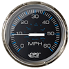 Faria Chesepeake Black Stainless Steel 4" Studded Speedometer - 60MPH (GPS)